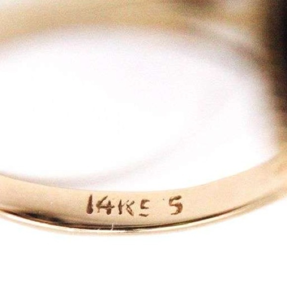 14K Yellow Gold Lapis Lazuli Ring (sz. 6) — mint condition ✨ - Picture 7 of 7